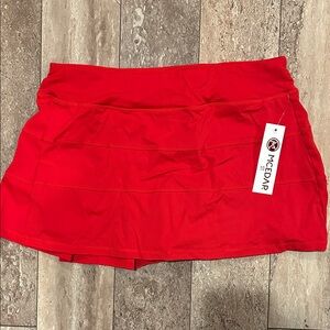 Women's Red Skort